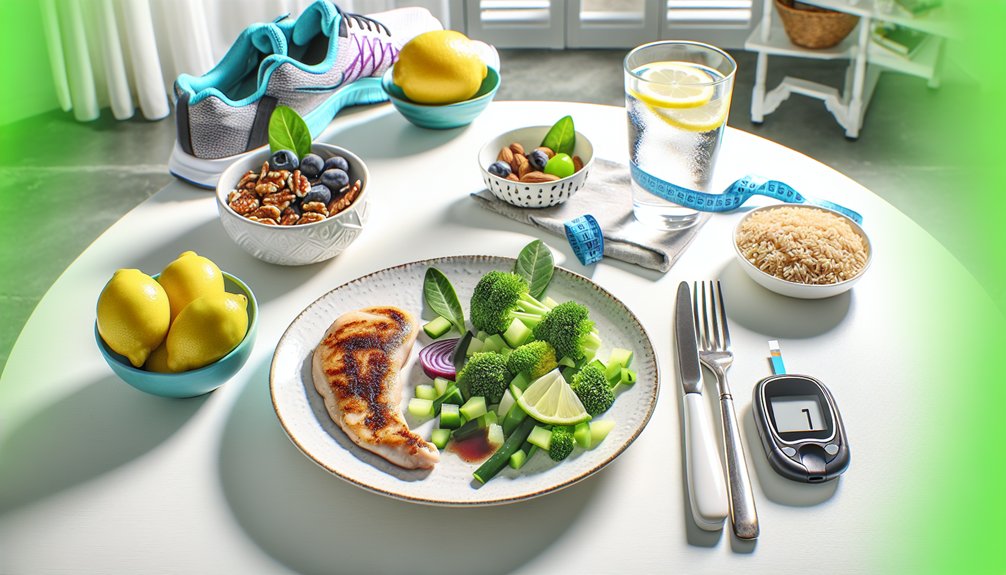 balanced nutrition and exercise